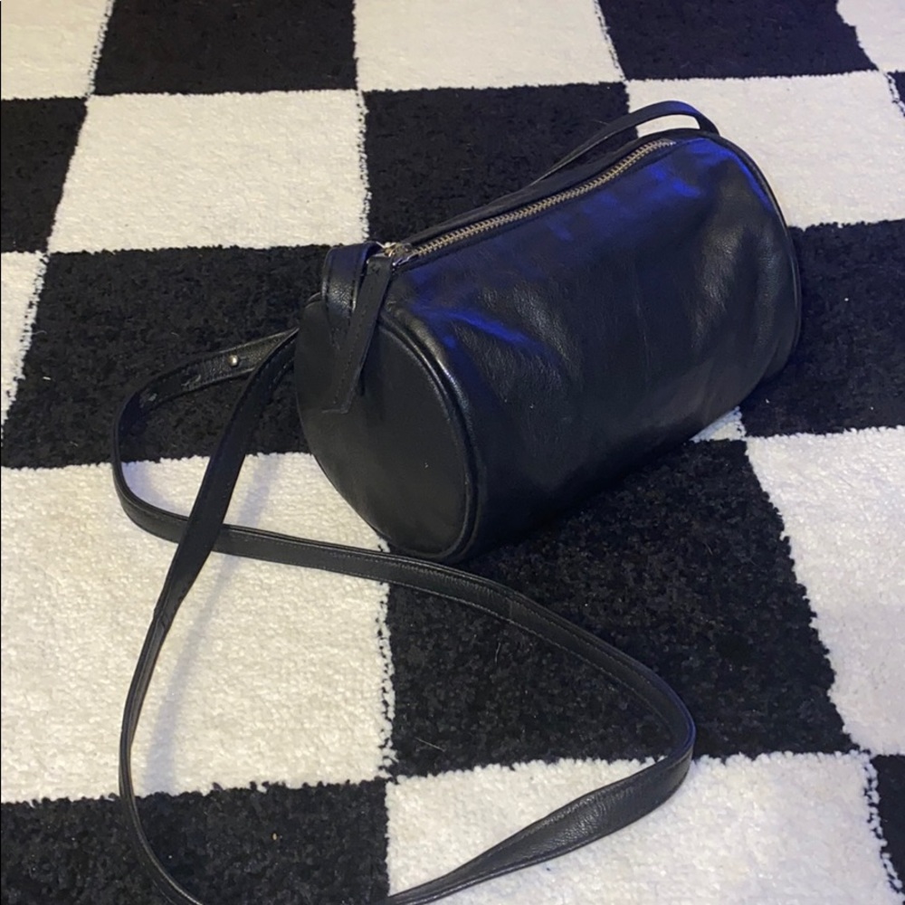 ASOS leather tube bag